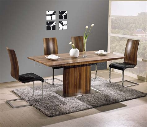The modern dining room table comes in different shapes: VA9811 Dining Table by At Home USA w/Options