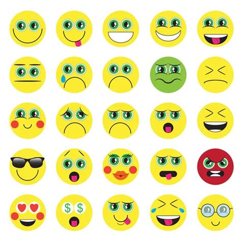 Emoticons Smile Icon Set Stock Vector Image By ©littlecuckoo 117117554