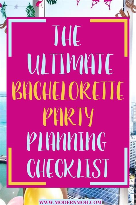 how to plan the best bachelorette party bachelorette party planning checklist party planning