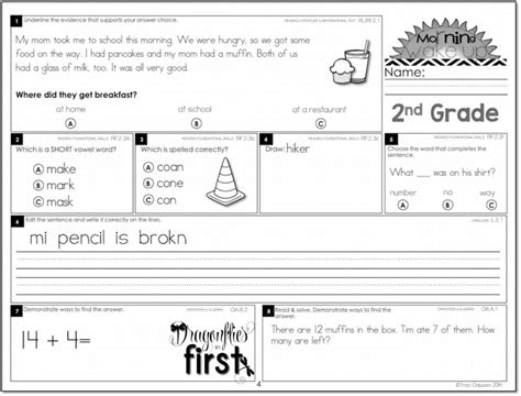 Meaningful And Engaging Morning Work For K 2 • Morning Wake Up