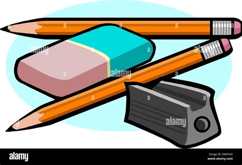 Sharpener Pencil And Eraser Stock Vector Image And Art Alamy