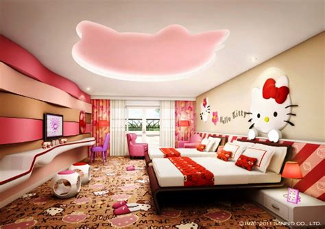 california bedroom interior design ideas with cute hello kitty theme for girls ideas 2019
