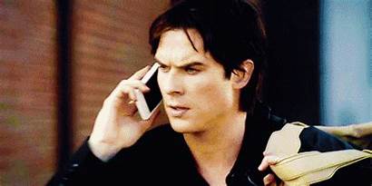 Phone Damon Vampire Diaries Gifs Elena Talking