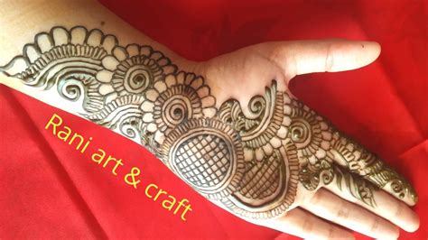 Very Simple Front Hand Heena Mehandi Design 2021 Mehndi Design For