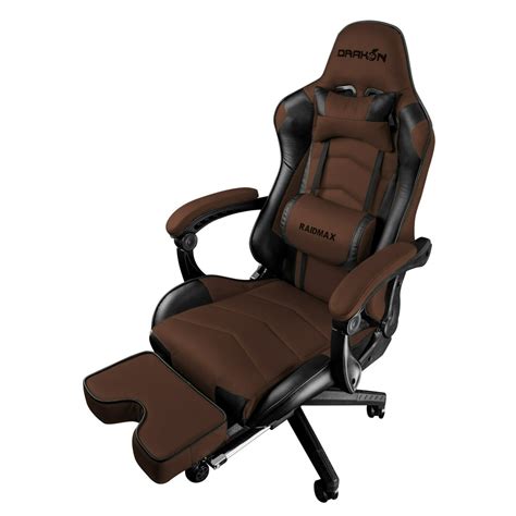 Drakon Dk709 Gaming Chair Ergonomic Racing Style Pu Leather Seat Headrest With Foldable Foot