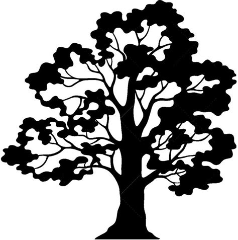 Yew Tree Silhouette At Getdrawings Free Download