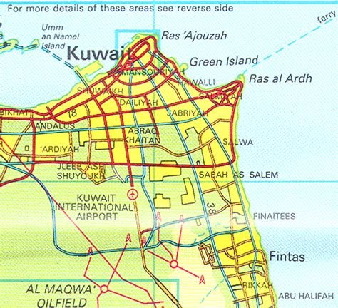 Free Printable Maps Kuwait City Street Map Print For Free