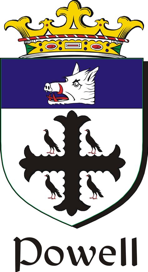 The powell family is one of the many families who are native to shelbyville. Powell Family Crest / Irish Coat of Arms Image Download - Download ...