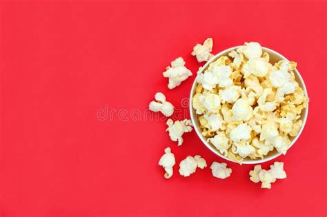 Top View Isolated Salted Popcorn Mix With Cheese Popcorn Spilled From