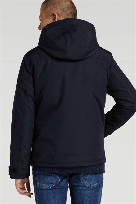 Jack And Jones Core Winterjas Jacket Donkerblauwgroen Wehkamp