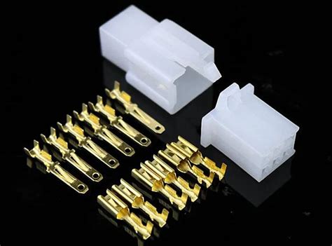 5setlot 28mm 6 Pin Automotive 28 Electrical Wire Connector Male Female Cable Terminal Plug
