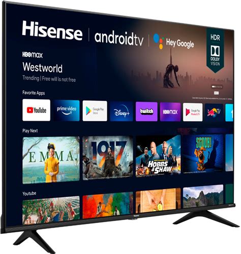 Best Buy Hisense 75 Class A6g Series Led 4k Uhd Smart Android Tv 75a6g
