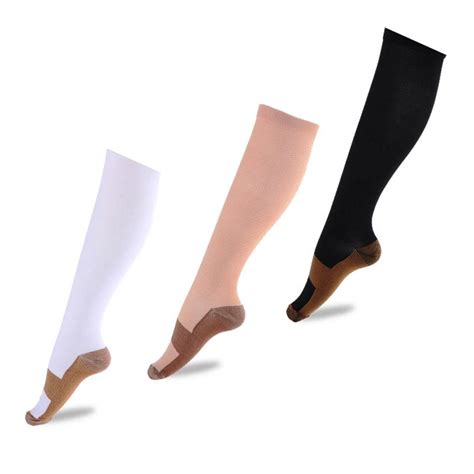 3 Pairs New Compression Stockings Blood Circulation Promotion Slimming