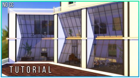 Sims 4 Tutorial Angled Window Facade Base Game Kate Emerald Youtube