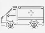 Ambulance Coloring Realistic Printable Template Titan Posted sketch template