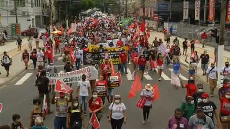 Manifestantes Vão às Ruas Pelo País Em Protestos Contra O Governo Bolsonaro Globo News Jornal