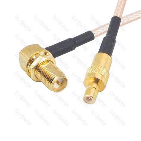 Smb Male To Rp Sma Female 90 Degree Reverse Polarity Rg 316 Rg316 Cable