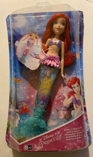 Disney Princess Glitter N Glow Ariel Doll With Lights 5010993645312 Ebay