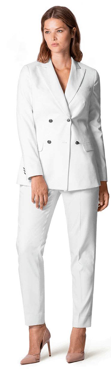 how to wear a white suit ladies