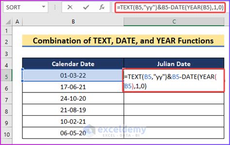 How To Convert Date To Julian Date In Excel 3 Easy Ways