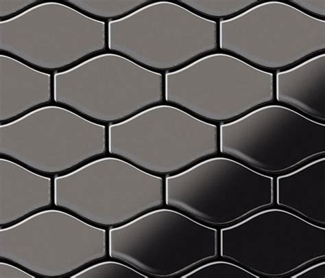 Karma Titanium Smoke Mirror Tiles Metal Mosaics From Alloy Architonic