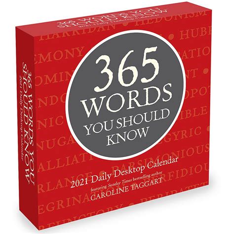 2021 365 Words You Should Know 55x55 Daily Desktop Calendar