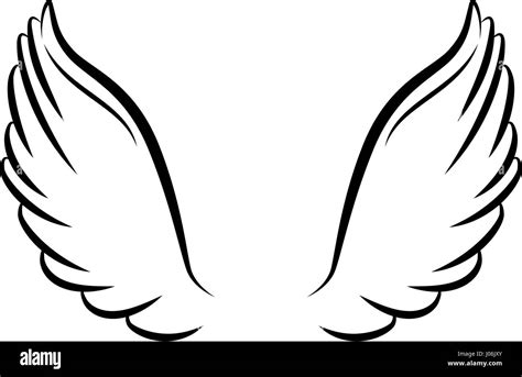 Angel Wings Isolated Icon Vector Illustration Design Stock Vector Image