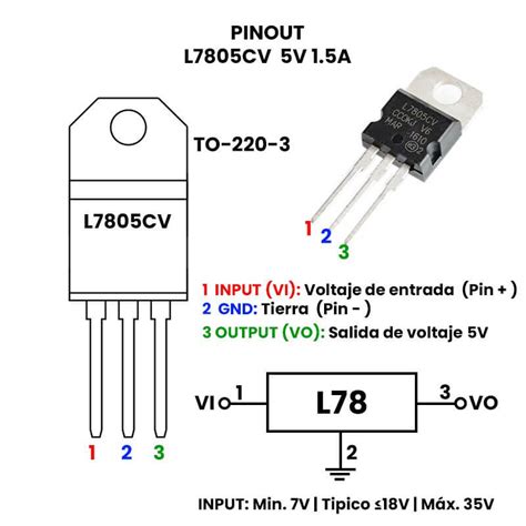 L7805 Régulateur De Tension To 220 5v 15a Microcell