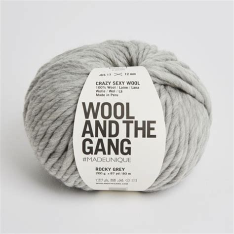 Watg Crazy Sexy Wool Rocky Grey Chunky Yarn Barn