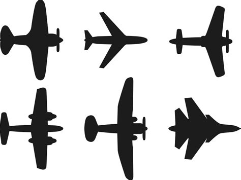 Sticker Mural Illustration Plusieurs Avions Volant Dans Le Ciel