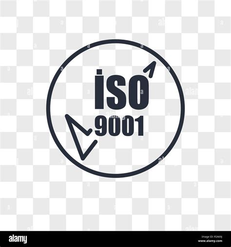 Iso 9001 Vector Icon Isolated On Transparent Background Iso 9001 Logo