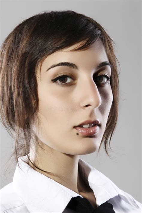 Fashion Woman Closeup Portrait Stock Image Image Of Glamorous Adult