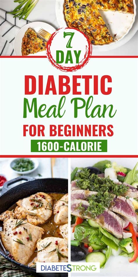 7 Day Diabetes Meal Plan With Printable Grocery List Diabetic Meal