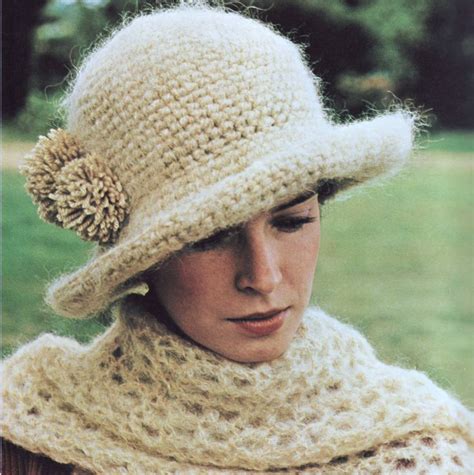 Instant Download Pdf Vintage Crochet Pattern Cloche Hat And Etsy