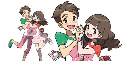 Young Couple Pokemon Creatures Company Game Freak Nintendo