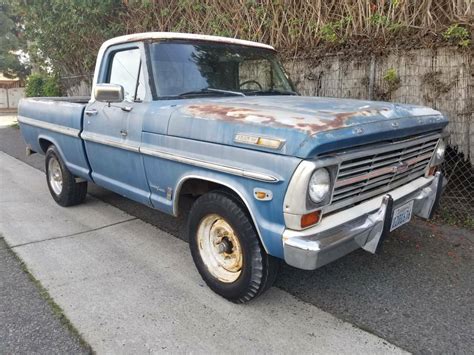 1969 Ford F100 Shortbed Pickup Truck390autopspbsolid California