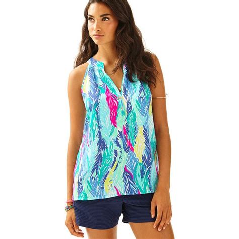Lilly Pulitzer Bailey Sleeveless Top Lilly Pulitzer Tops Silk Top
