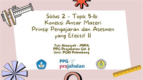 Siklus 2 Topik 5 Koneksi Antar Materi Infografis Prinsip