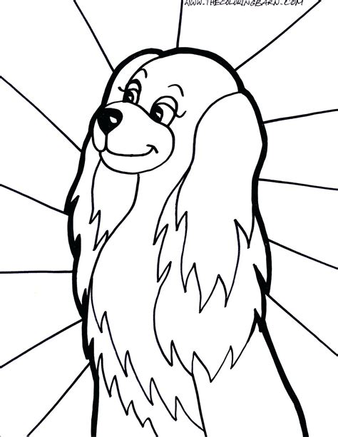 Cute Cartoon Dog Coloring Pages At Free
