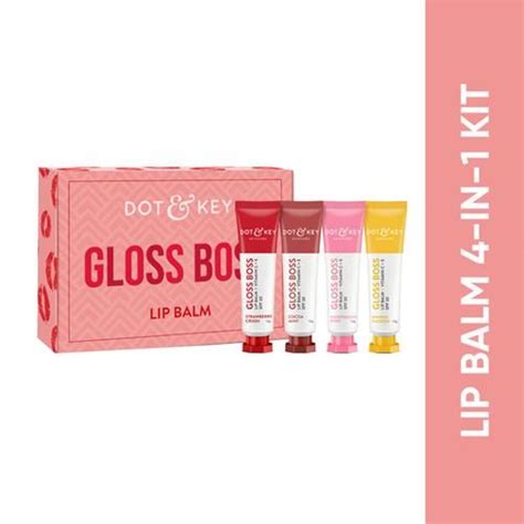 Buy Dot And Key Gloss Boss Lip Balm With Vitamin C And E Spf 30 Heals Dry Chapped Lips Assorted
