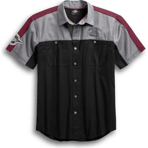 Harley Davidson Men s Performance Vented Winged Logo Shirt Fiyatı