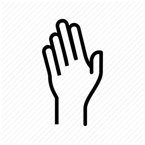 35 Raised Hand Icon Pin Logo Icon