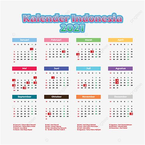 Kalender Tahun 2021 Indonesia Lengkap Jawa Hijriyah Template Format Cdr
