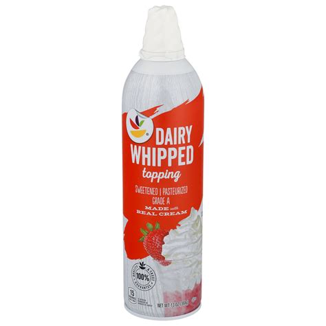 Save On Our Brand Dairy Whipped Topping Sweetened Aerosol Refrigerated Order Online Delivery Giant
