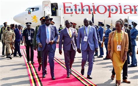 South Sudan President Salva Kiir Arrives In Uganda Ahead Of Igad Summit