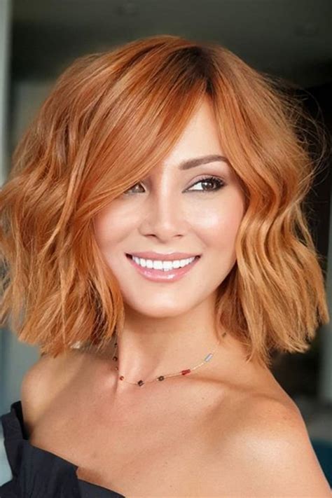 Have An Experiment On Your Hair With This Shaggy Copper Lob Hair Made