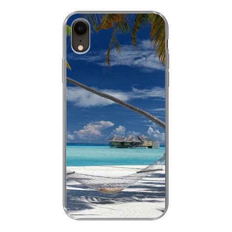 Muchowow Handyhülle Strand Sommer Hängematte Handyhülle Apple Iphone Xr Smartphone Bumper