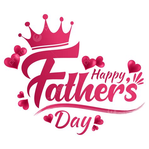 Happy Fathers Day Vector Design Images Happy Fathers Day Red Heart Typography 19th June Happy