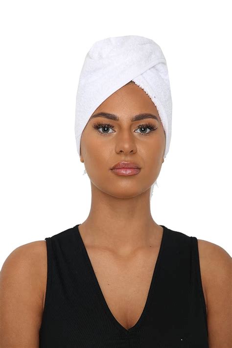 Sapphire Collection Hair Drying Towels 100 Pure Terry Towel Cotton