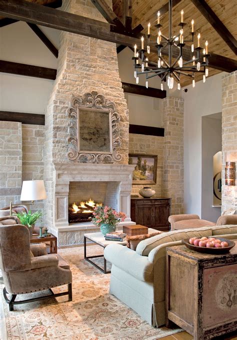 Stunning 41 Cozy Rustic Living Room Decoration With Fireplace